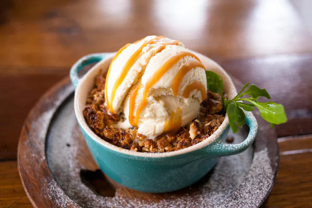 Postre de manzana en microondas | Cómo hacer crumble perfecto ¡en 5 minutos!