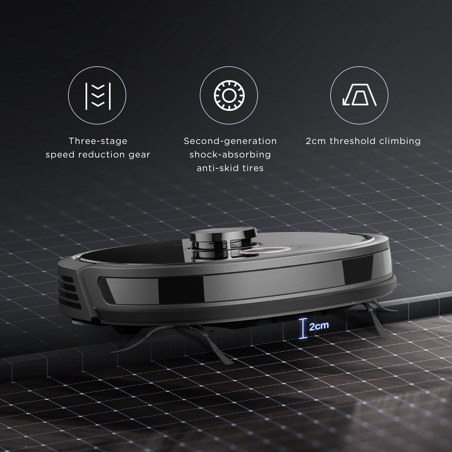 Eureka Aspiradora y Trapeadora Robot Smart Clean Wi-Fi con Navegación Laser
